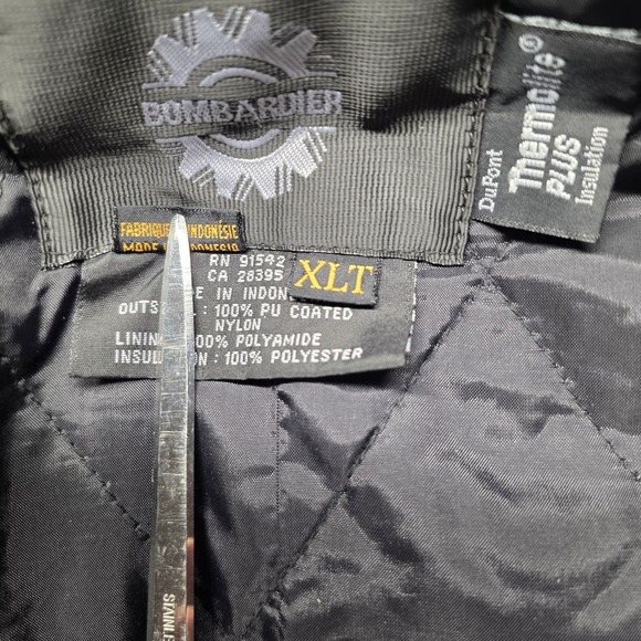 VTG Ski-Doo XPS Performance Bombardier Snowmobile Jacket Men's XLT Black Patches - Picture 5 of 16
